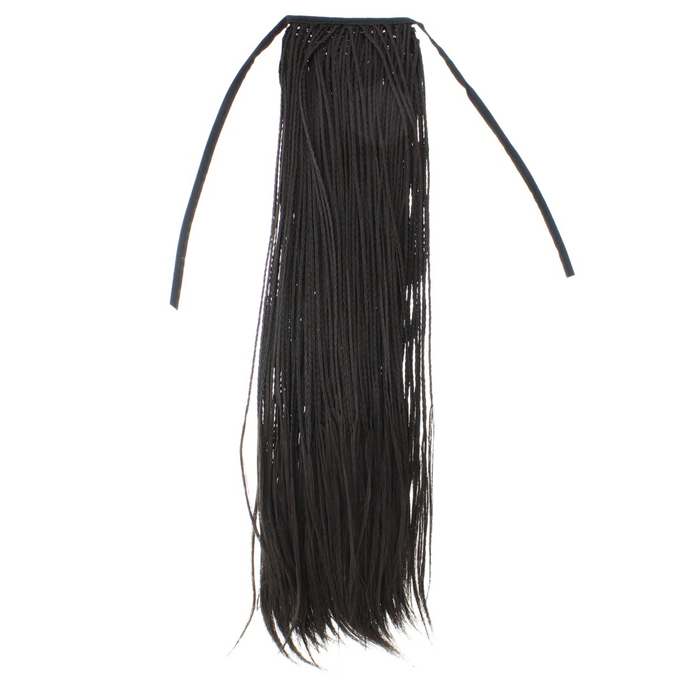 Zac's Alter Ego - 50cm Black Plated Hair Highlights Haarverlängerung - Schwarz